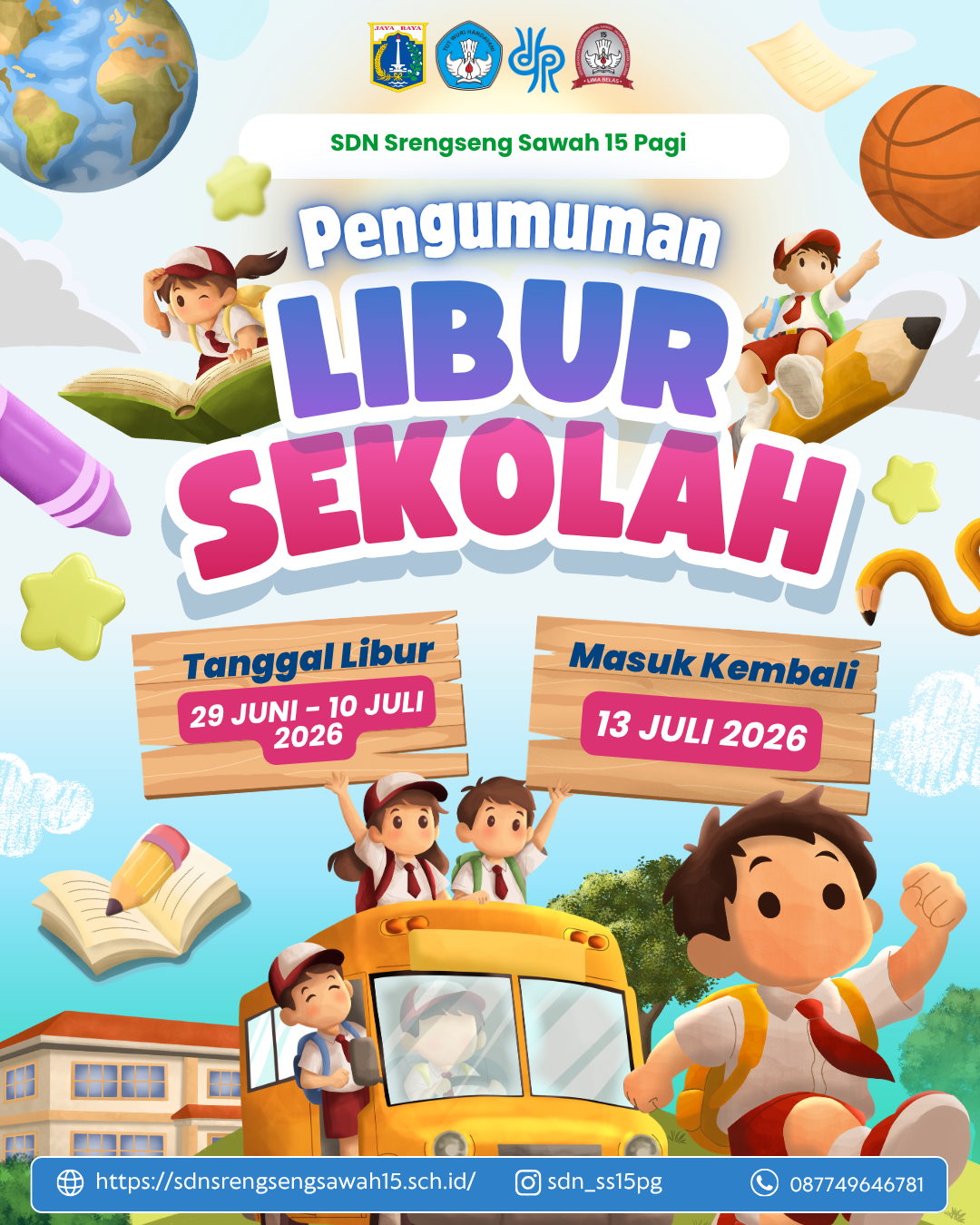 Pengumuman Libur Semester Genap Tahun Pelajaran 2025/2026